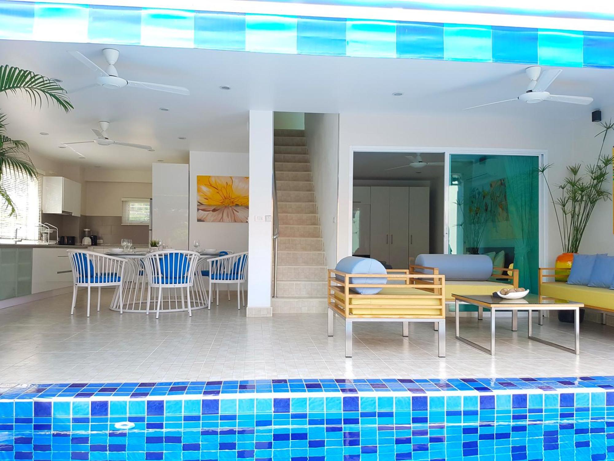 Beachside 3-Bedroom Townhouse W Private Pool At 70 Meters From Beach Ban Bang Po Екстериор снимка