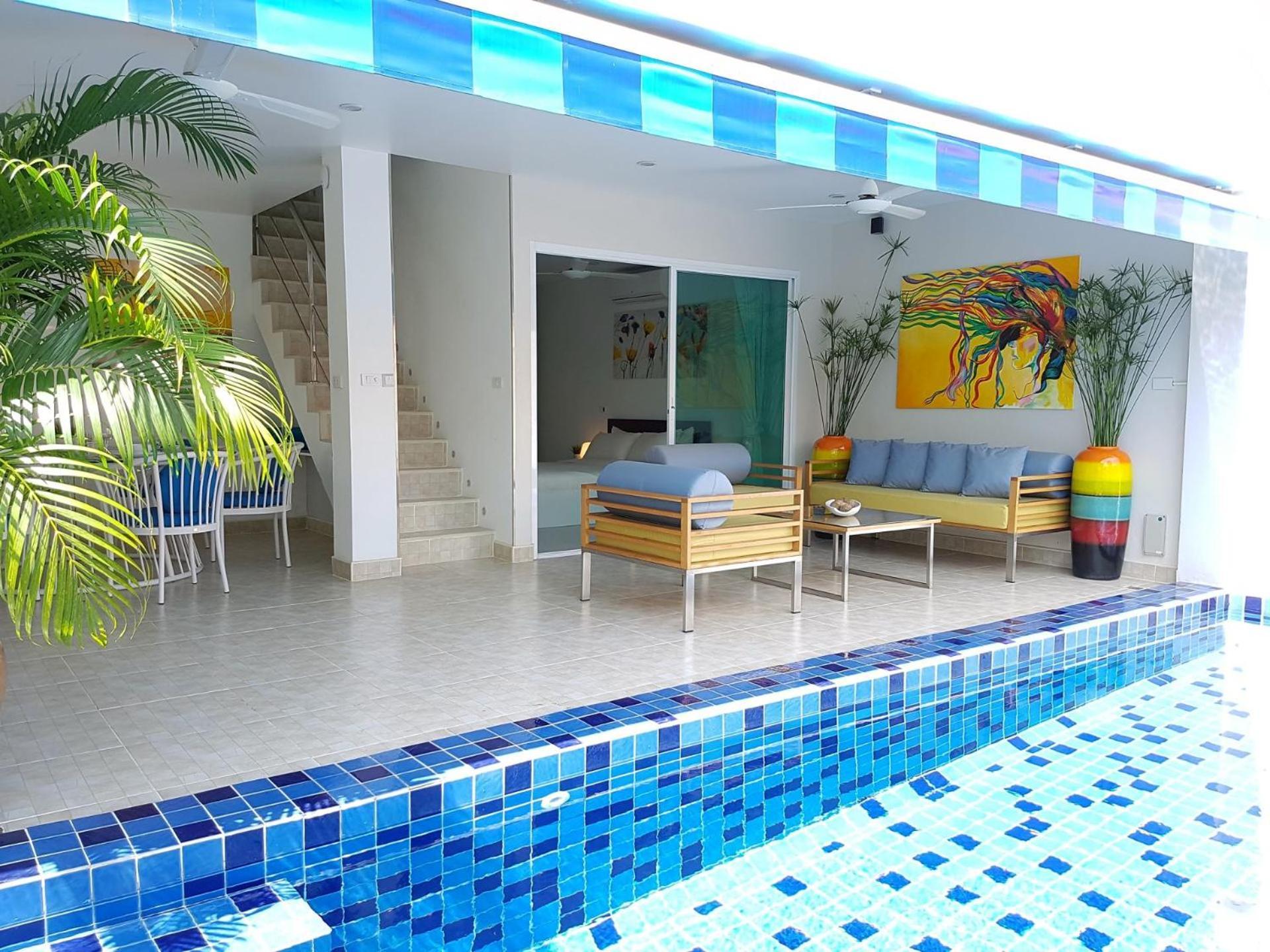 Beachside 3-Bedroom Townhouse W Private Pool At 70 Meters From Beach Ban Bang Po Екстериор снимка